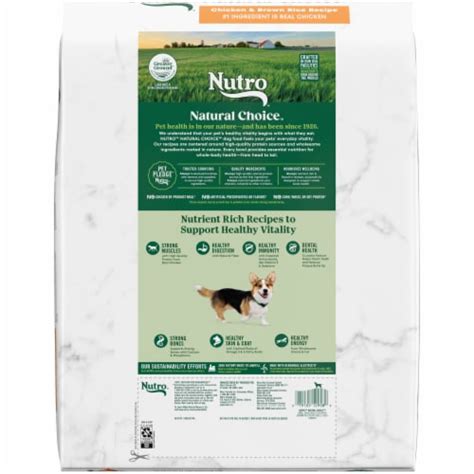 Nutro Natural Choice Small Breed Adult Dry Dog Food Chicken And Brown