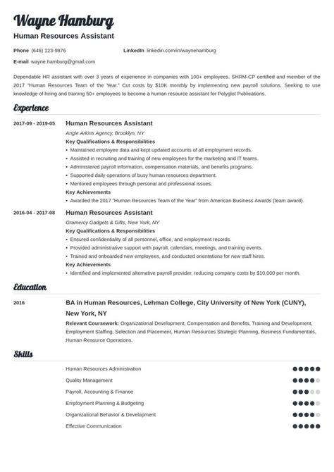 Hr Assistant Resume Example Template Valera Resume Examples Job