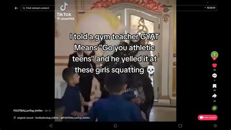 I Told A Gym Teacher Gyat Means Go You Athletic Teens Youtube