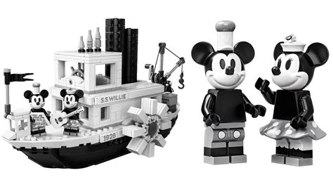 LEGO Official Mickey Mouse Steamboat Willie Set Revealed YouTube