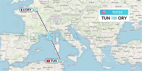 TU722 Flight Status Tunisair: Tunis to Paris (TAR722)