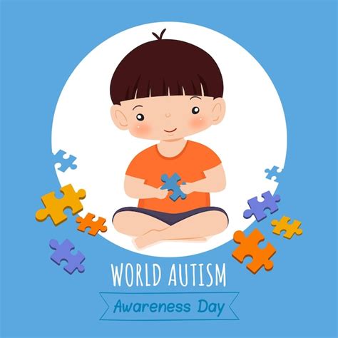 Ilustraci N Del D A Mundial De La Conciencia Del Autismo De Dibujos