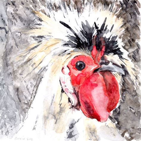 Rooster Watercolor Painting | Watercolor paintings, Loose watercolor paintings, Watercolor bird