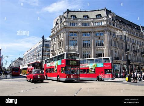 London Buses Oxford Circus Oxford Street City Of Westminster London