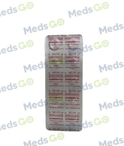 Atorsaph Atorvastatin Mg Film Coated Tablet S Price In The