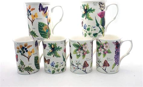 Set Of Ambrosia Fine Bone China Mugs Gift Boxed Free Uk Delivery