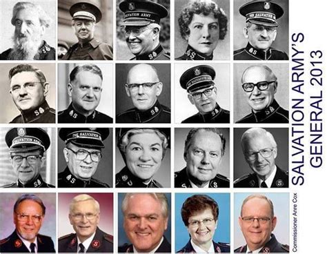 A History Of Salvation Army Generals In Picture Portraits Salvation