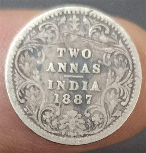 Queen Victoria India Qv Two Anna Coin Bidcurios