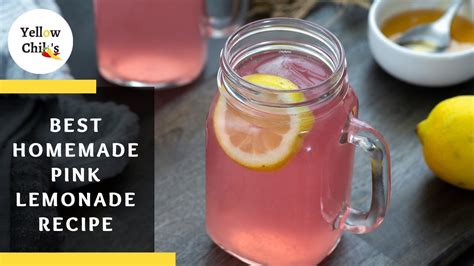 Refreshing Homemade Pink Lemonade Recipe Youtube