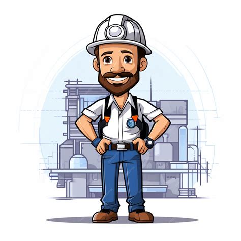 Premium Vector Engineer Cartoon Vector