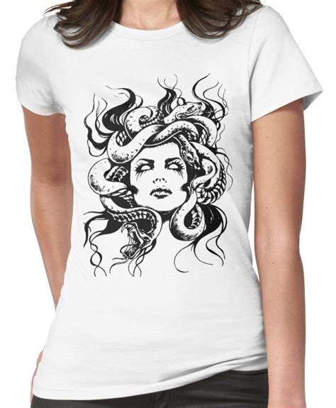 Medusa Fitted T Shirt By Uway T Shirts For Women T Shirt Shirts