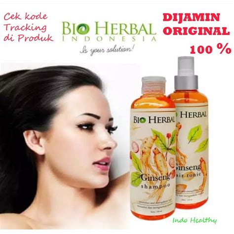 Jual Cod Original Bio Herbal Ginseng Shampoo Hair Tonic Bpom