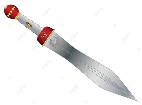 Roman Gladiator Sword Blade Sharp Pommel Vector Blade Sharp Pommel