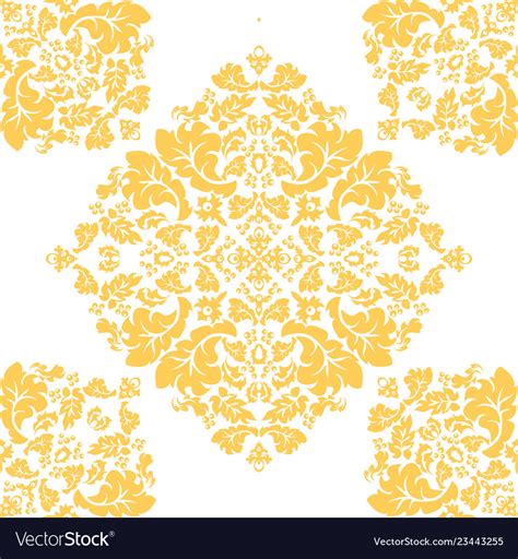 Seamless Floral Damascus Wallpaper Pattern - Damascus Floral Vector ...