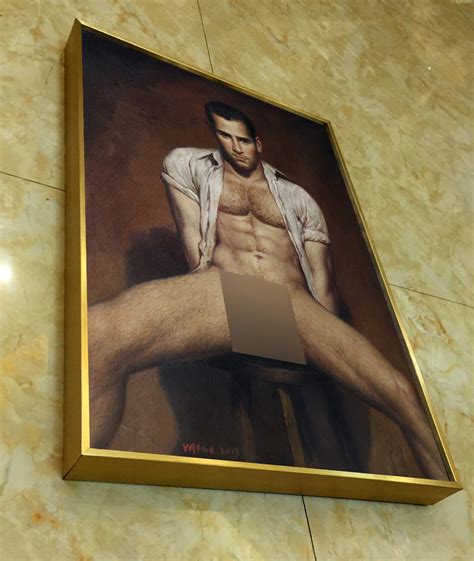 Buy Framed Art Prints Male Nude Painting Canvas Transfer With Hand