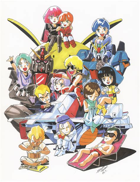 Zeta Gundam art by Hiroyuki Kitazume