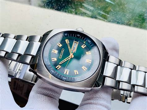 SEIKO Recraft Automatic Green Dial Stainless Steel Men S Watch SNKM97