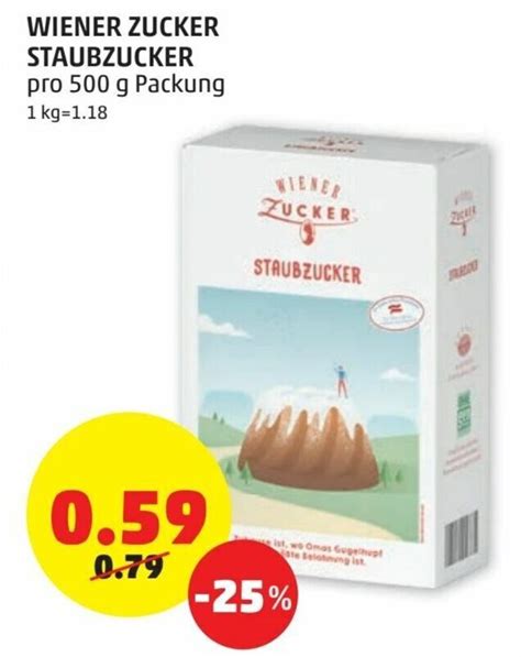 Wiener Zucker Staubzucker 500 G Angebot Bei PENNY