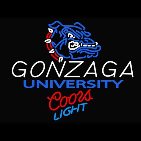 Custom Custom Colors Light Logo Gonzaga University Neon Sign Neon Sign ...