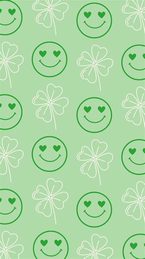 St. Patricks Day Wallpaper with Four Leaf Clovers