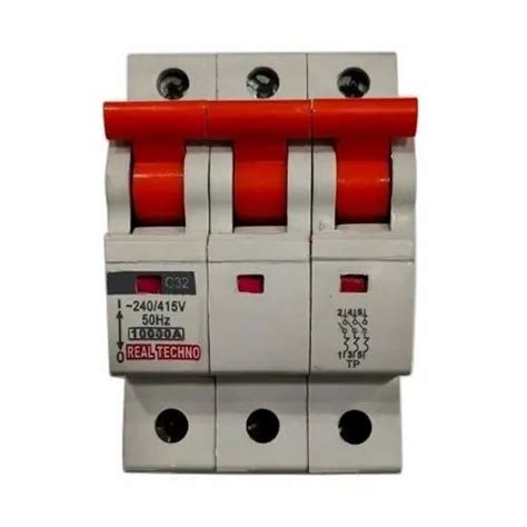 32 A Single Phase Real Techno Triple Pole MCB Switch 10000 A At Rs 135