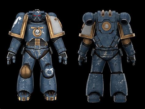 3d Model Spacemarine Ultramarine Soldier Future Cgtrader