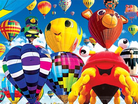 Puzzle Collector Fun And Colorful Shaped Hot Air Balloons 500 Pieces