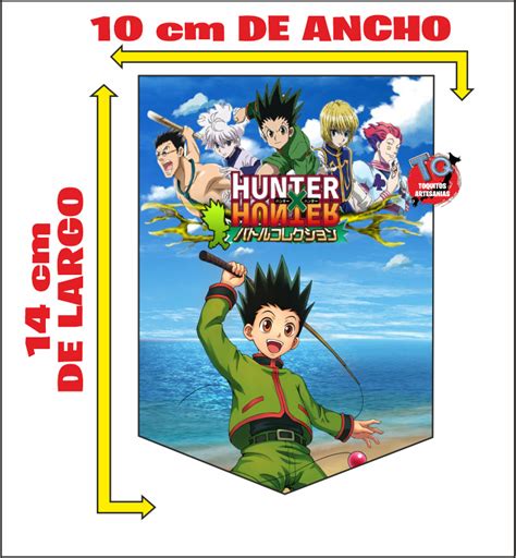 Hunter x Hunter Banderín con nombre Sakura Artesania