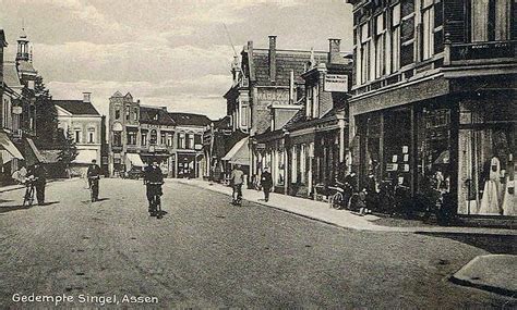 Gedempte Singel Assen Jaartal 1920 Tot 1930 Foto S SERC Oude