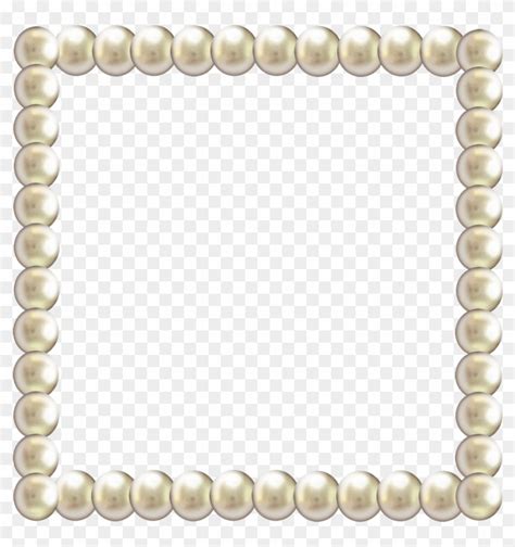 Pearl Frame Png Pearl Border Png Transparent Clipart 309367 Pikpng