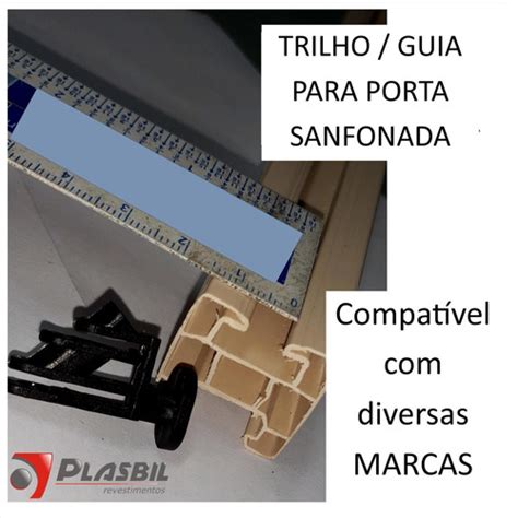 Trilho Guia P Porta Sanfonada De Pvc 0 72mt Bege Mercado Livre