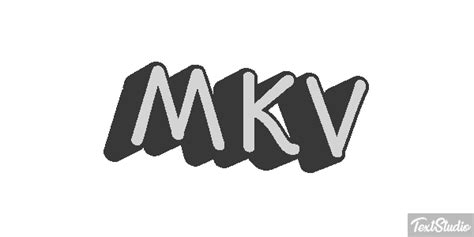 Mkv Mot Designs De Logo En Anim Textstudio