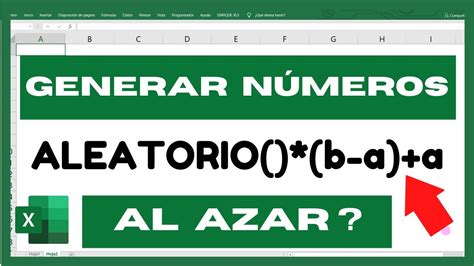 Generar N Meros Aleatorios En Excel Con Decimales Y Enteros Youtube