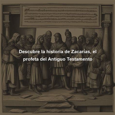 Descubre la historia de Zacarías el profeta del Antiguo Testamento