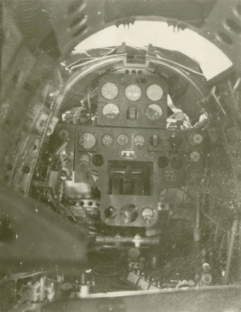 Inside a Japanese plane, probably on New Guinea during World War II ...