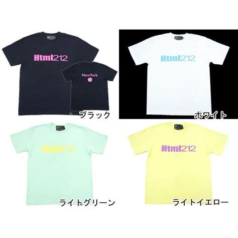 html エイチティーエムエル 212New York S S Tee Tシャツ ティーシャツ 半袖 htm html t034