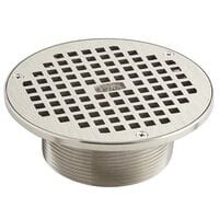 Zurn Z415 2NH L TOP Cast Iron Floor Drain Less Grate With 2 No Hub Outlet