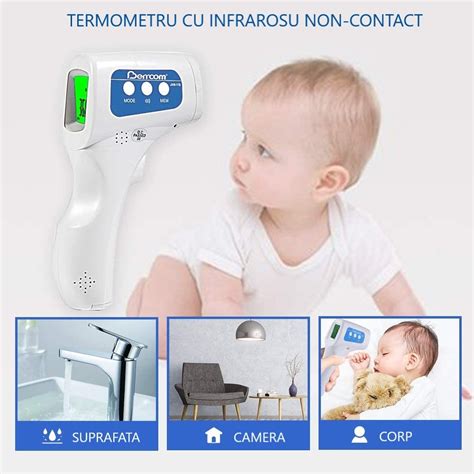 Termometru Baby Si Adulti Non Contact Cu Infrarosu Alarma Si