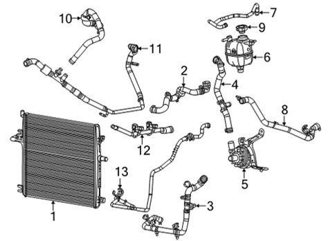 68541750AA Genuine Jeep HOSE COOLANT BOTTLE INLET