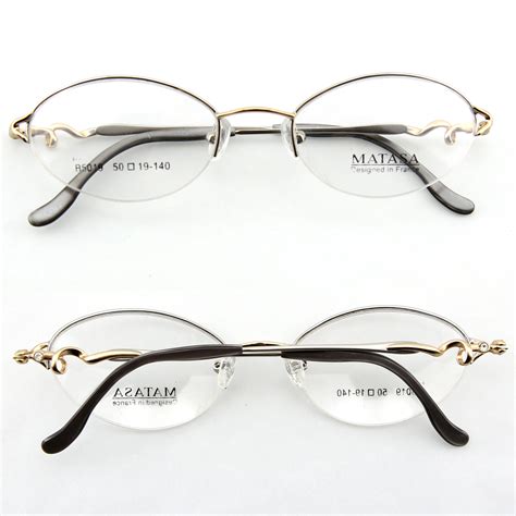 Monture De Lunettes De Vue Nylor Demi Cerclée Lb5019 Doré Et Argenté