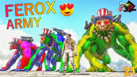 My Buffon Ferox Army Is Ready For Boss Fight Ark Primal Fear