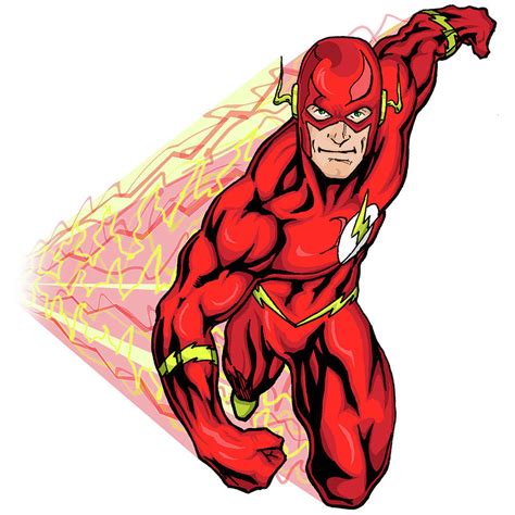 Flash The Superhero Running