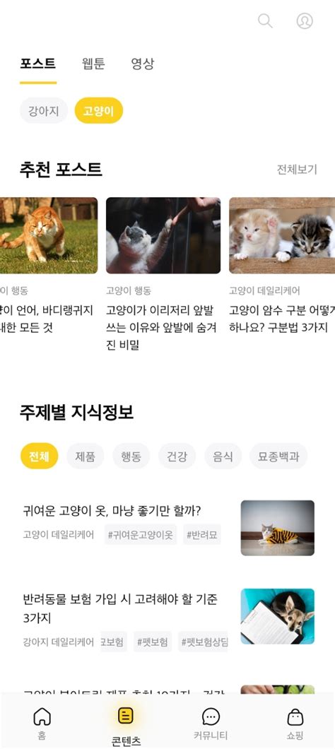 강아지 커뮤니티가 있는 반려동물 앱 비마이펫 추천드려요 비마이펫 크리에이터즈