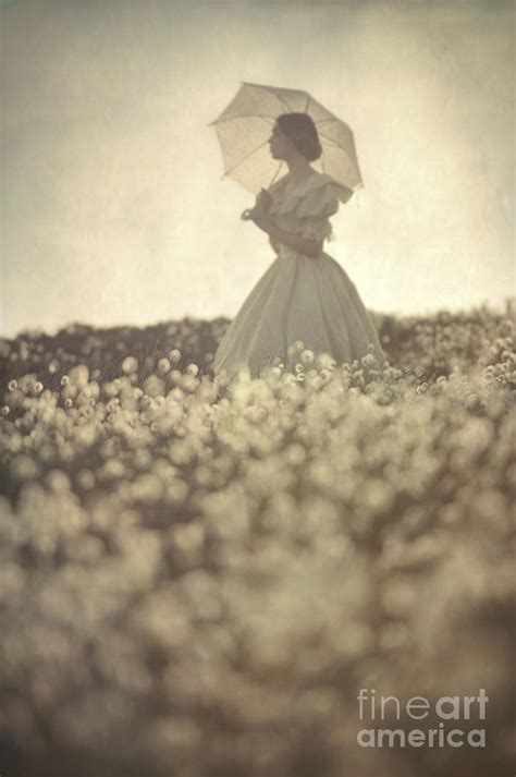 Victorian Or Edwardian Woman In A Cotton Field Photograph By Lee Avison