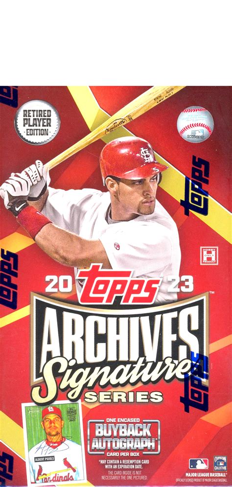 Topps Archives Signature Retired Edition Trading Card Journal