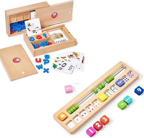 Amazon JoyCat Wooden Short Vowel Reading Letters Sorting Spelling