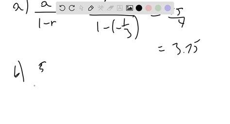 SOLVED Numerical Graphical And Analytic Analysis A Find The Sum Of