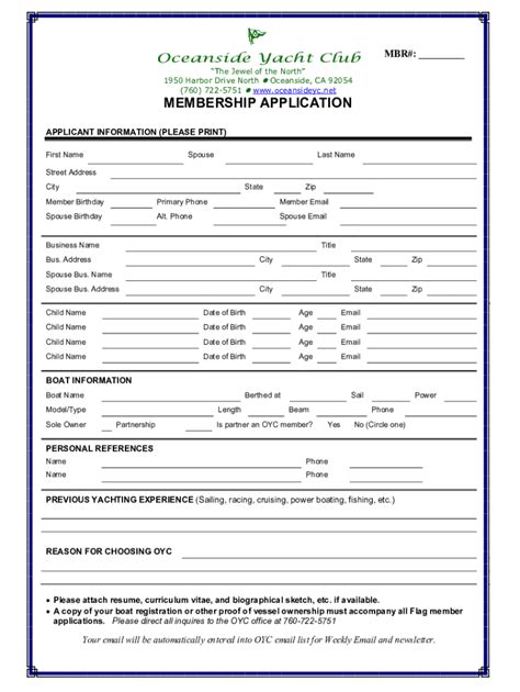 Memberapplicationform Doc Fill Out Sign Online Dochub