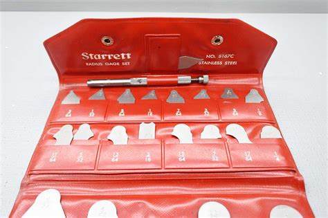 Starrett S C Stainless Radius Gage Set Tool Exchange