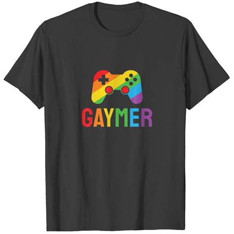 Gaymer Gay Pride Flag LGBT Gamer LGBTQ Gaming Game T Shirt